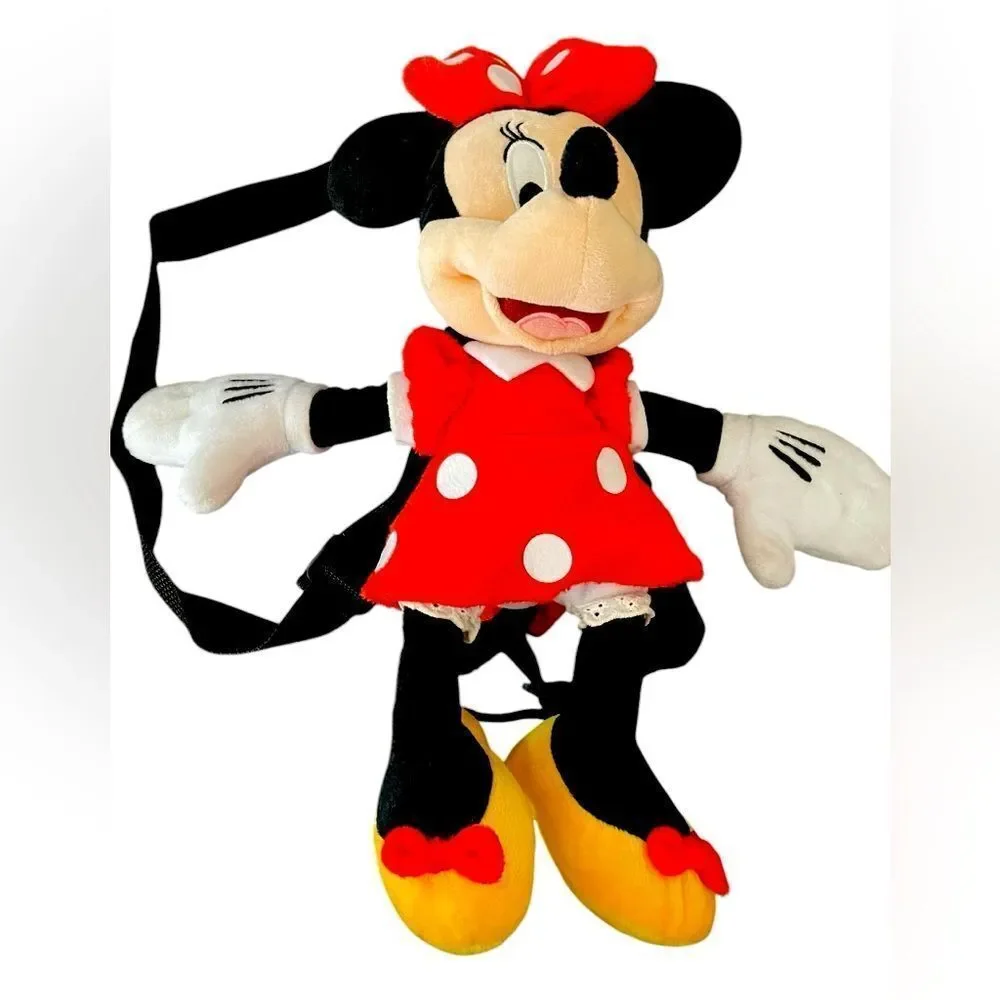 DISNEY PLUSH MINNIE MOUSE PURSE BACKPACK